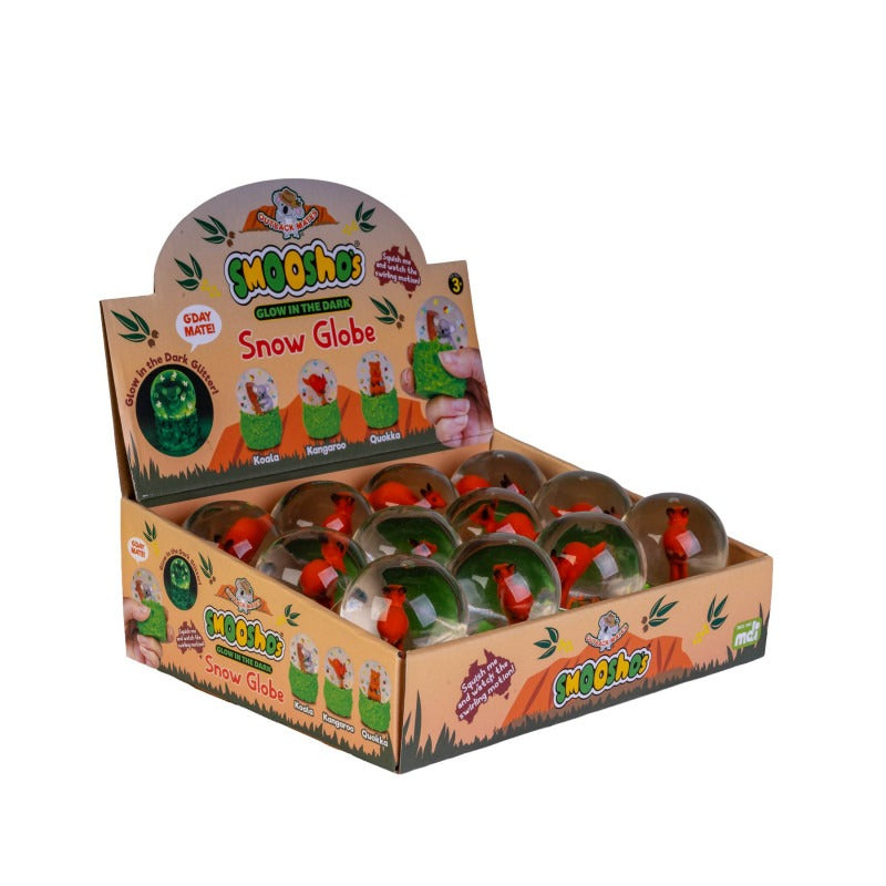 Smoosho's - Snow Globe Glow in the Dark Kangaroo