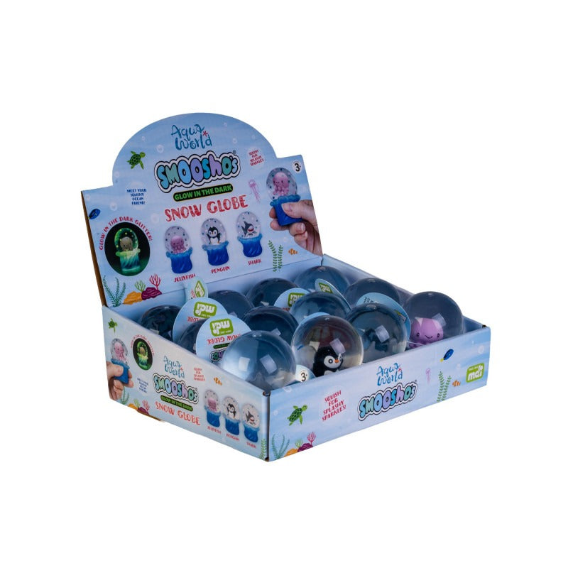Smoosho's - Snow Globe Glow in the Dark Sea Animals