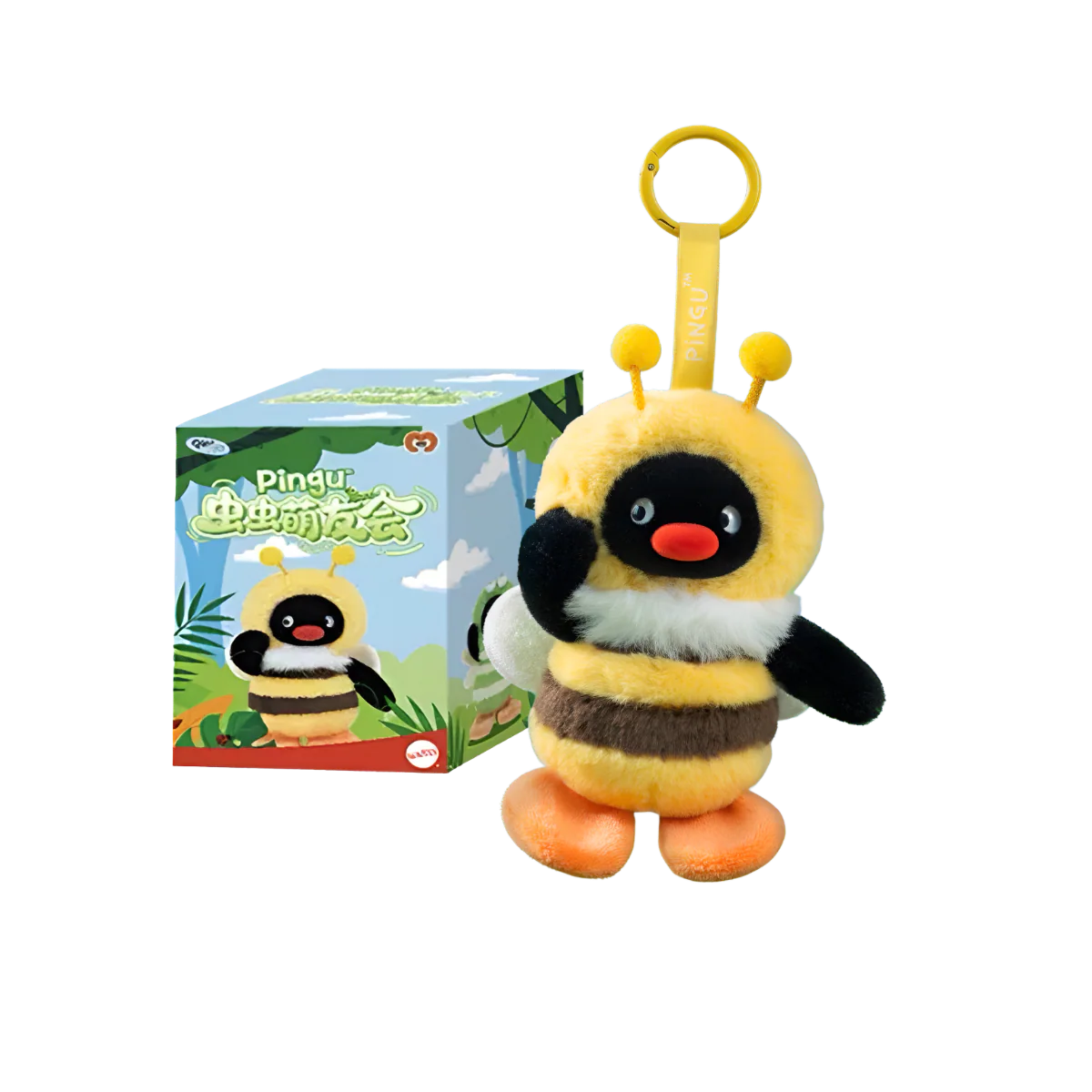 Pingu Cute Bug Friends Club Series Plush Pendant Blind Box