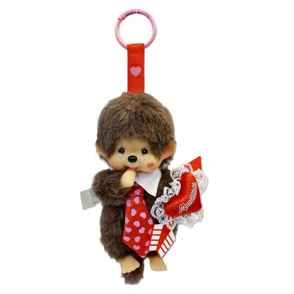 Monchhichi - Heart & Kiss XOXO Boy Keychain