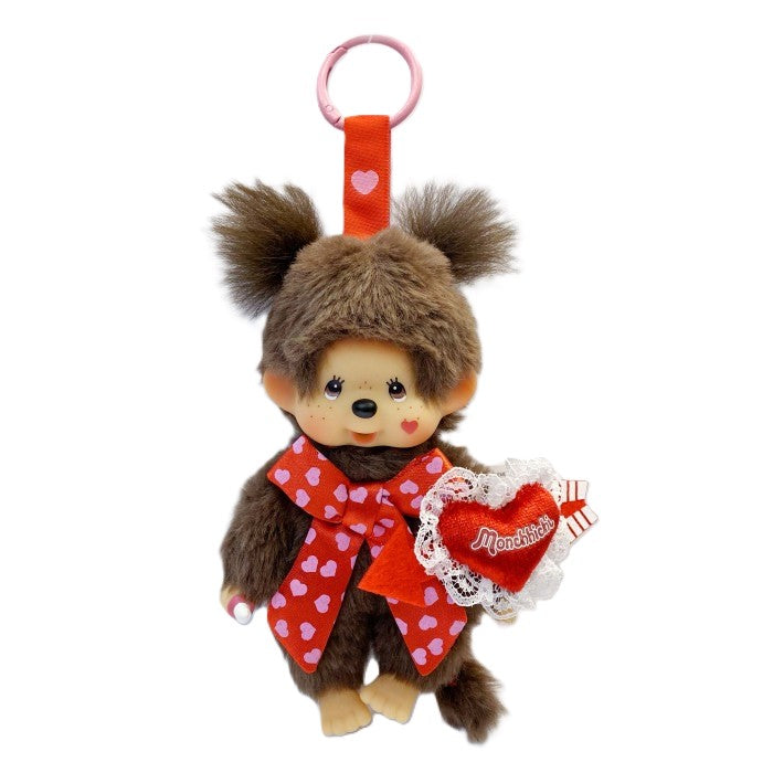 Monchhichi - Heart & Kiss XOXO Girl Keychain