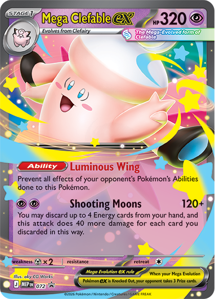 Pokémon TCG: Mega Moonlight Tin (Mega Clefable ex)