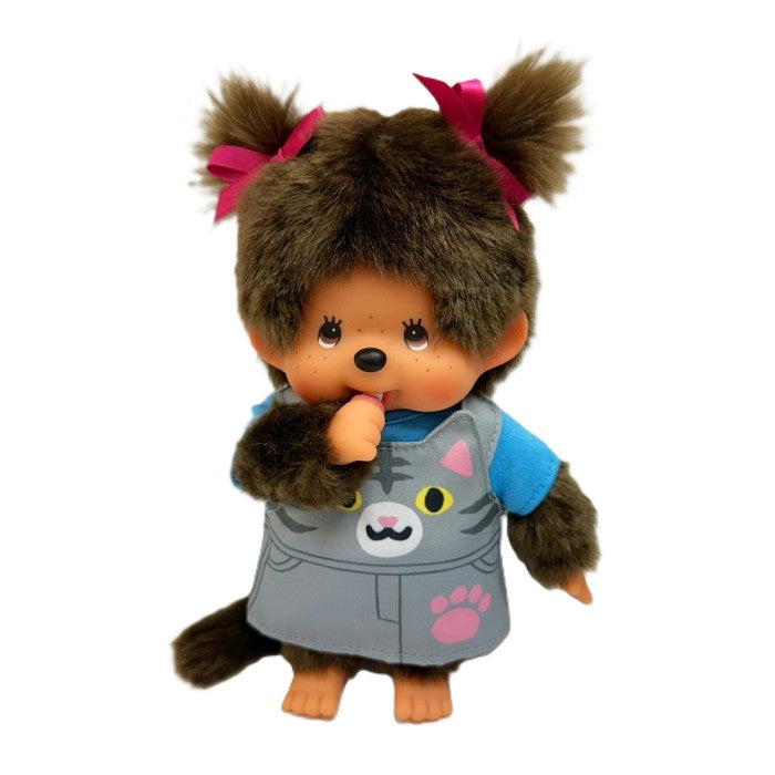 Monchhichi - S Size Animal Dress Grey Kitten Girl