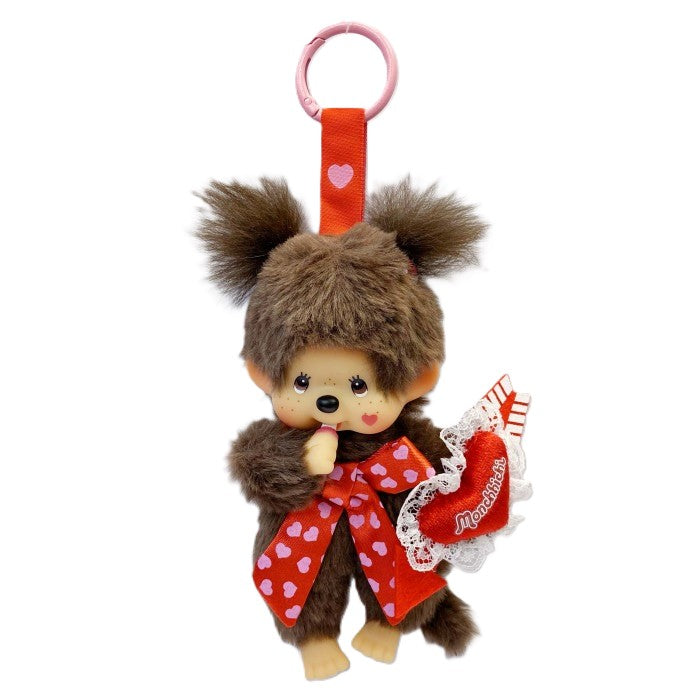 Monchhichi - Heart & Kiss XOXO Girl Keychain