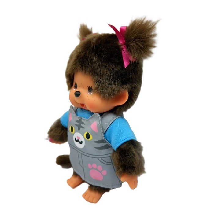 Monchhichi - S Size Animal Dress Grey Kitten Girl