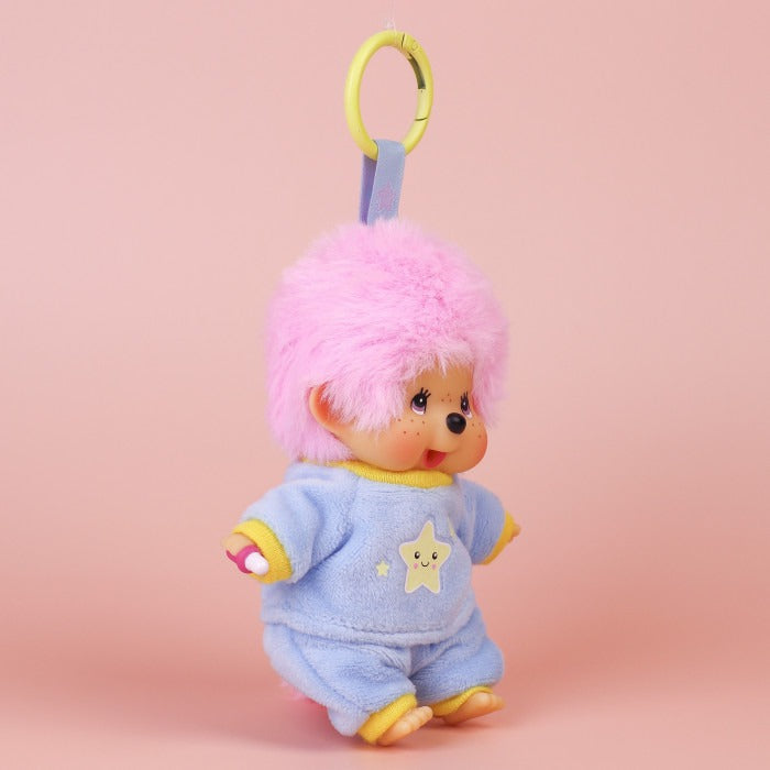 Monchhichi - Candy Pink Sitting Boy SS Keychain