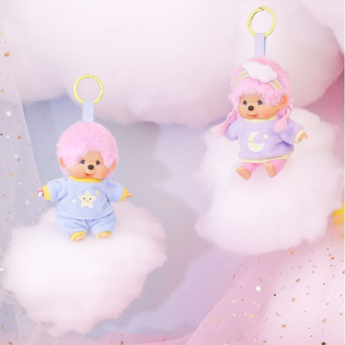 Monchhichi - Candy Pink Sitting Boy SS Keychain