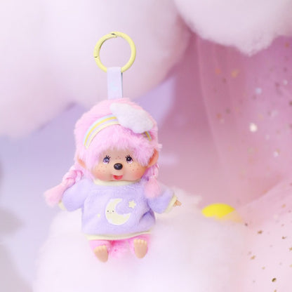 Monchhichi - Candy Pink Sitting Girl SS Keychain