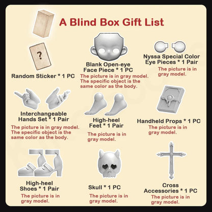 Nyssa - Bizarre Nightmare Series 1/12 Action Figure BJD Blind Box