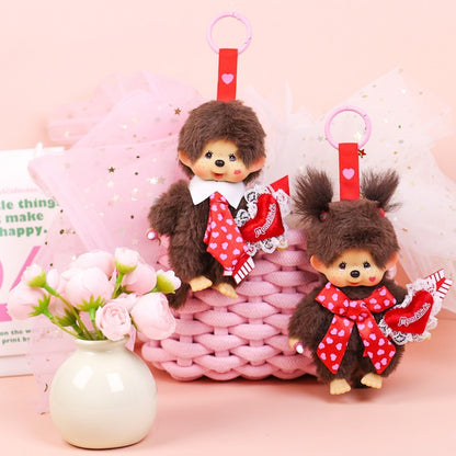 Monchhichi - Heart & Kiss XOXO Boy Keychain