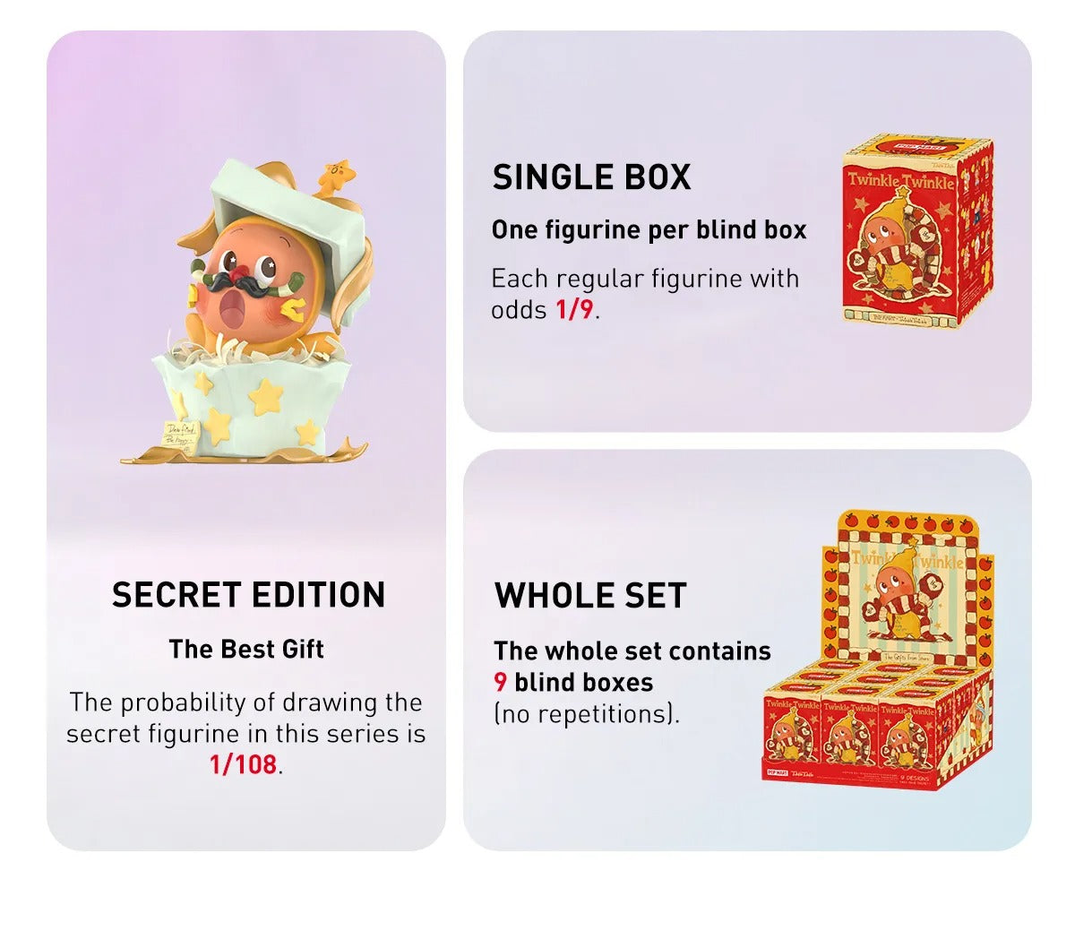 POP MART Twinkle Twinkle The Gifts From Stars Series Figures Blind Box