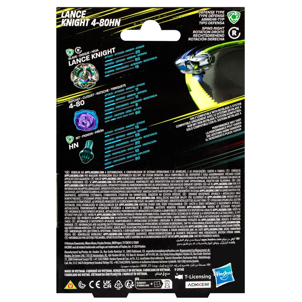 Hasbro Beyblade x Lance Knight 4-80HN Starter Pack Set