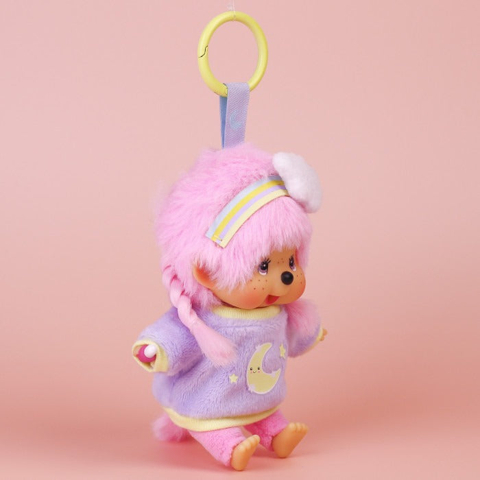 Monchhichi - Candy Pink Sitting Girl SS Keychain