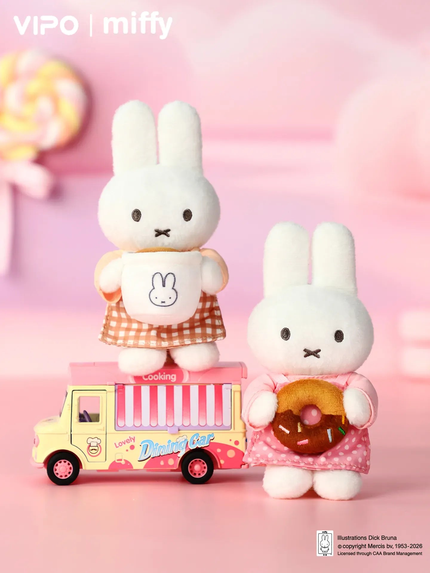 VIPO x Miffy Bakery Series Plush Keychain Blind Box