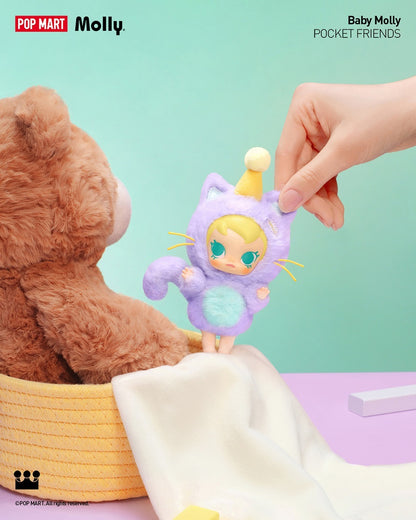 POP MART Baby Molly Pocket Friends Series-Vinyl Plush Pendant Blind Box