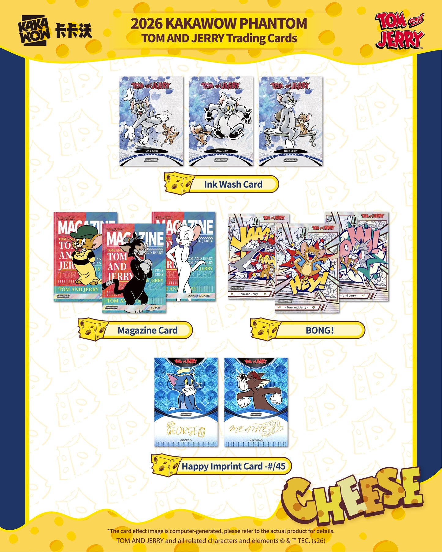 KAKAWOW PHANTOM Tom & Jerry Trading Cards