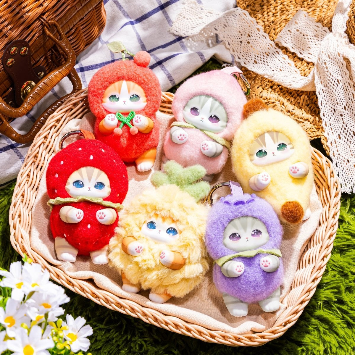 MOFUSAND - Kiramekko Fruity Kittens Series Plush Pendant Blind Box