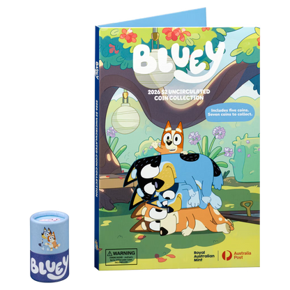 RAM x Australia Post - 2026 Bluey $2 Coin Collection Folder and Five-Coin Set