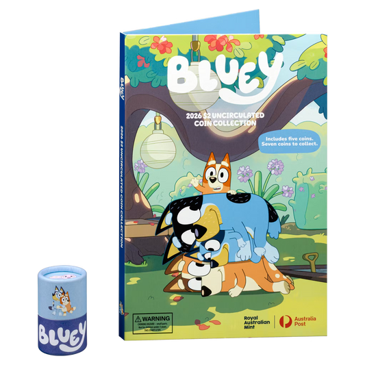 RAM x Australia Post - 2026 Bluey $2 Coin Collection Folder and Five-Coin Set