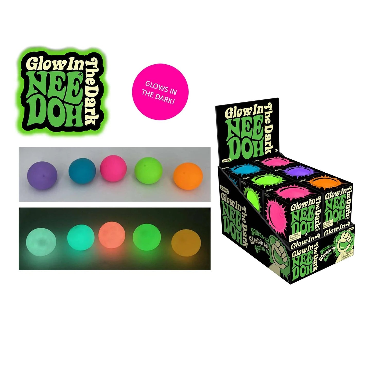 NeeDoh Schylling - Glow in the Dark