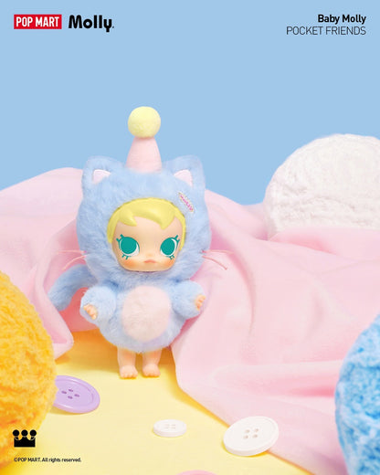 POP MART Baby Molly Pocket Friends Series-Vinyl Plush Pendant Blind Box