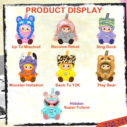 Letsvan - WAKUKU Fuzzy Trendy Fun Party Series Plush Blind Box