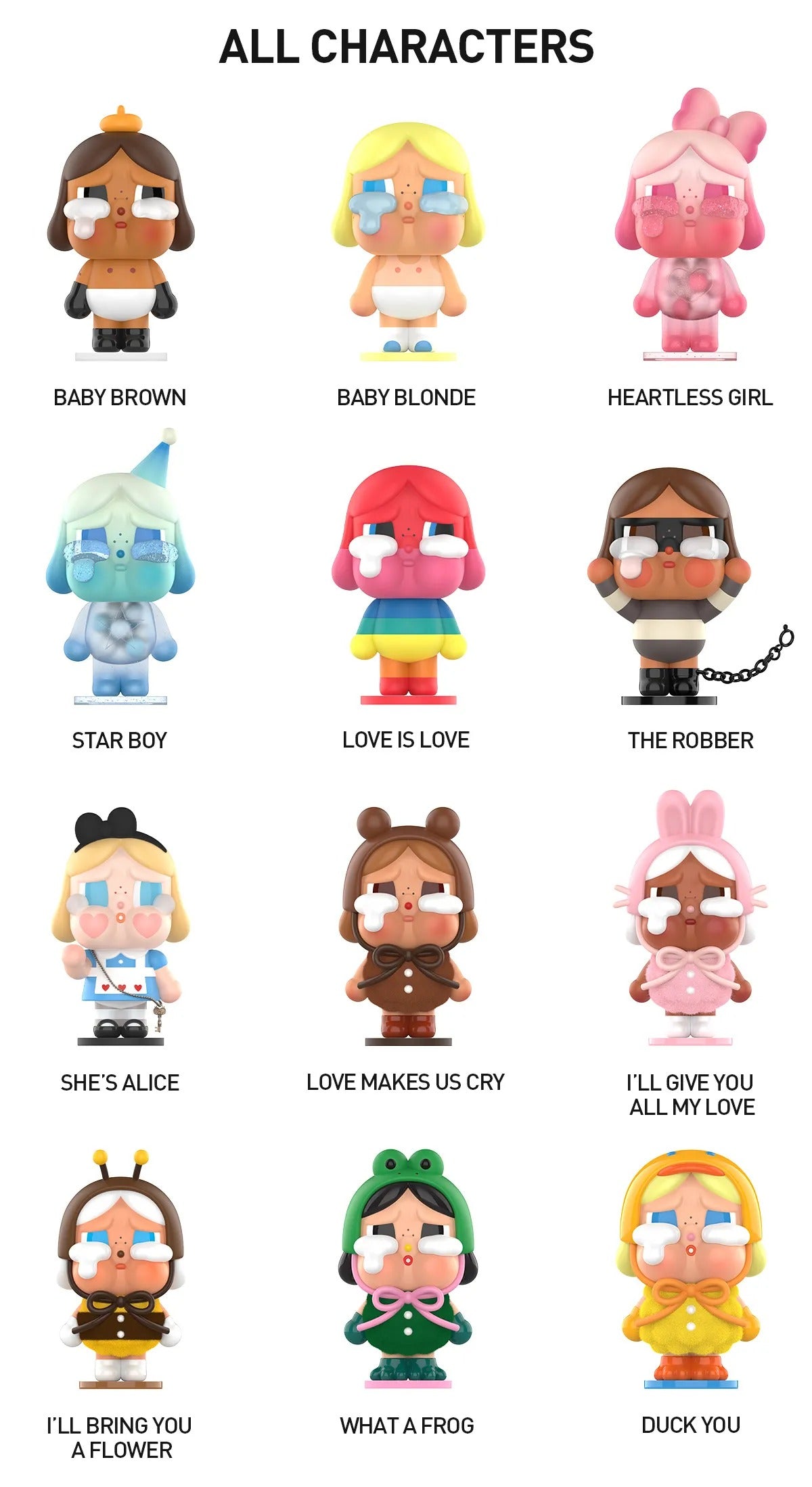 POP MART CRYBABY Crying Again Series Figures
