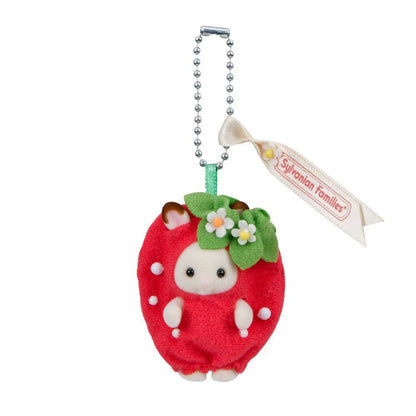 Sylvanian Families - Keychain Chocolate Rabbit Baby Strawberry