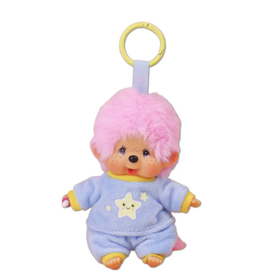 Monchhichi - Candy Pink Sitting Boy SS Keychain