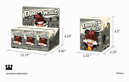 POP MART DIMOO World x Disney Series Vinyl Plush Keychain Blind Box
