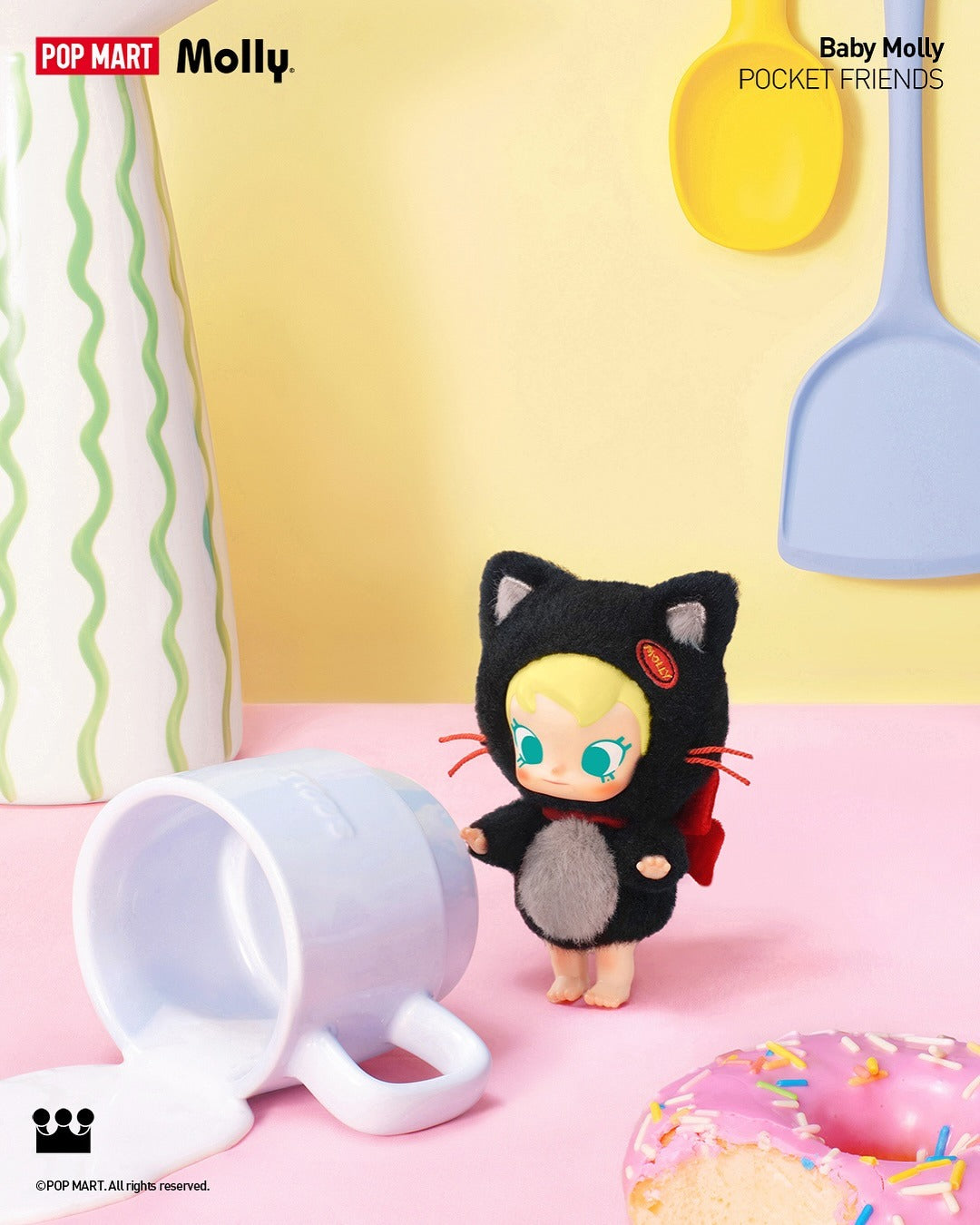 POP MART Baby Molly Pocket Friends Series-Vinyl Plush Pendant