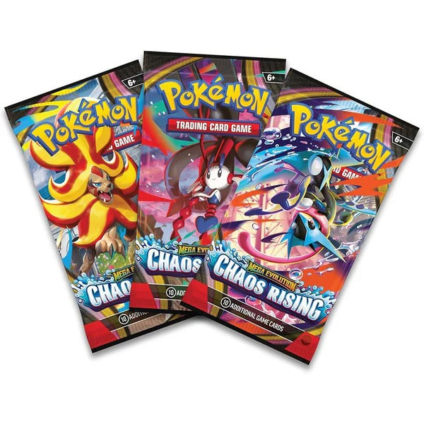 Pokémon TCG: Mega Evolution - Chaos Rising Three-Booster Blister