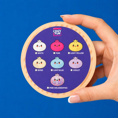 Crazy Fun - Mystery Squishy Pink Holographic Dumpling Blind Box