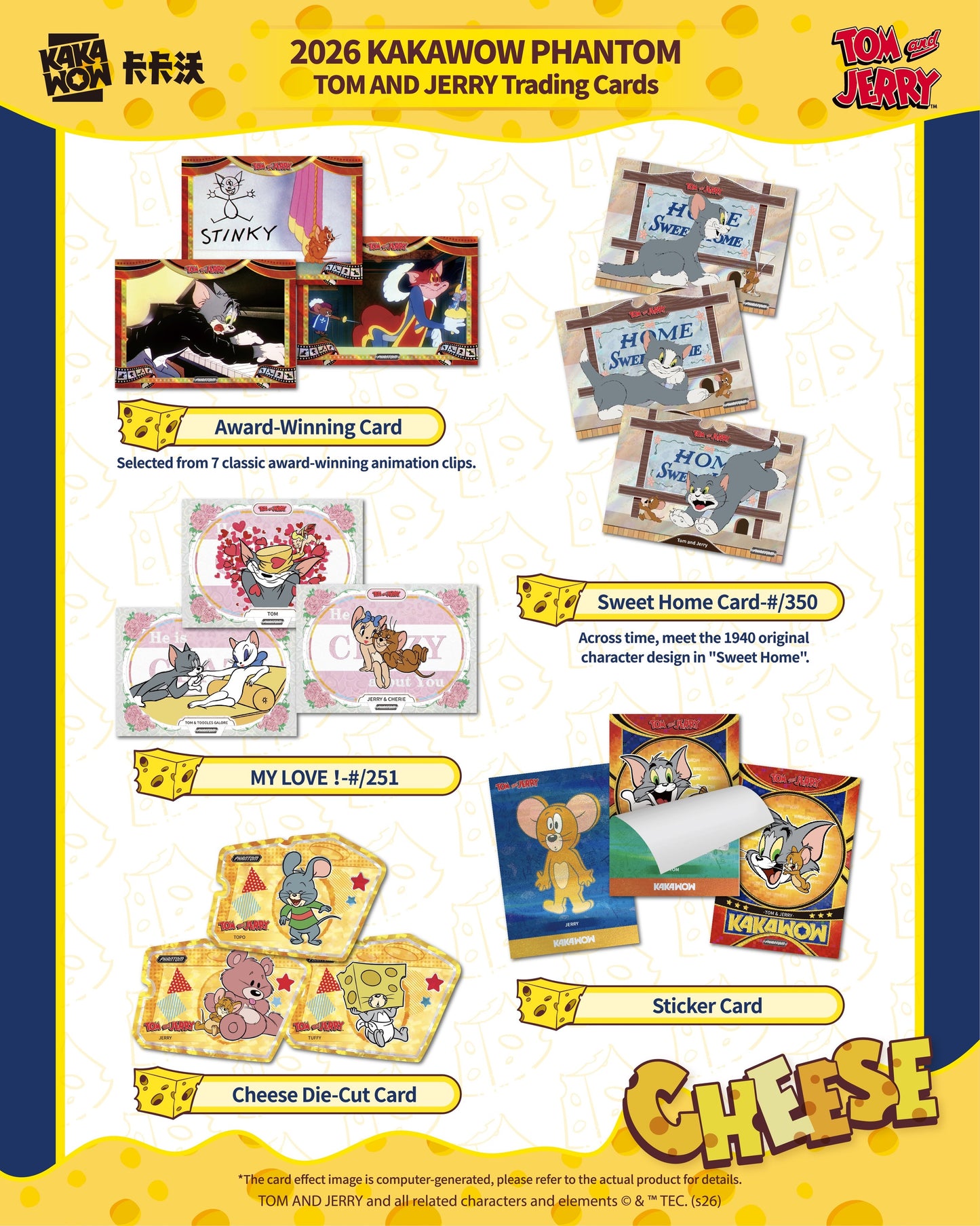 KAKAWOW PHANTOM Tom & Jerry Trading Cards