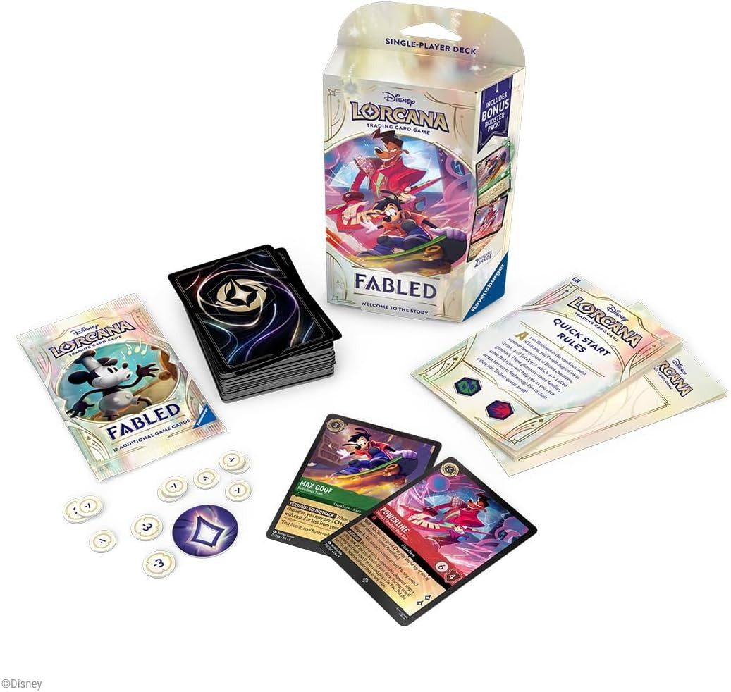 Disney Lorcana TCG: S9 Fabled Single-Player Deck - Emerald & Ruby