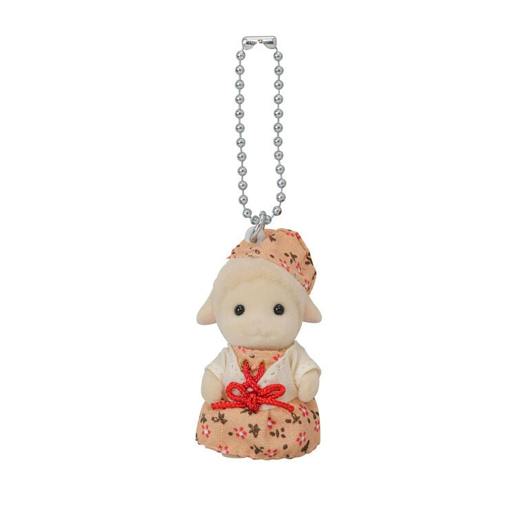 Sylvanian Families - Keychain Baby Sheep Pink Dress