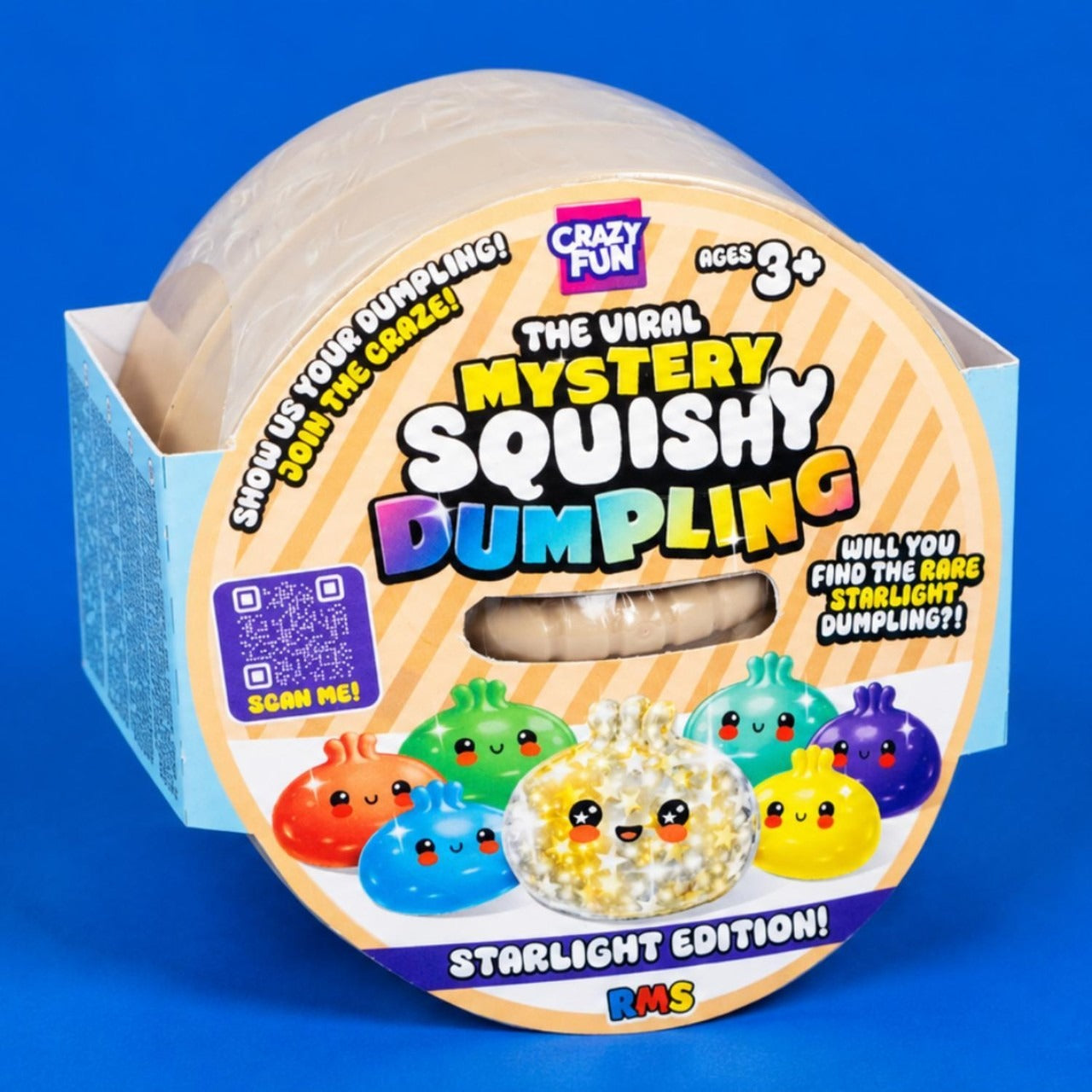 Crazy Fun - Mystery Squishy Shimmering Starlight Edition Dumpling Blind Box
