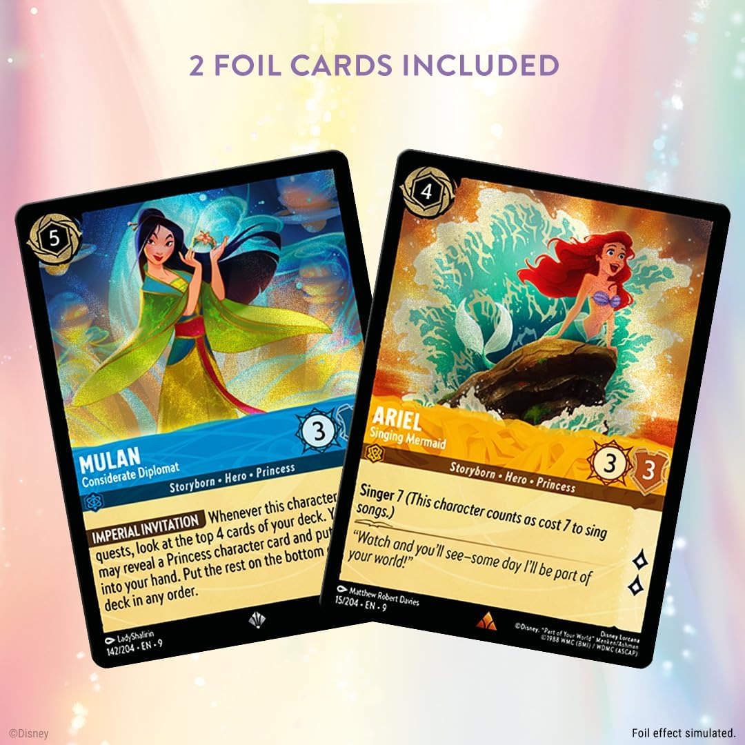 Disney Lorcana TCG: S9 Fabled Single-Player Deck - Amber & Sapphire
