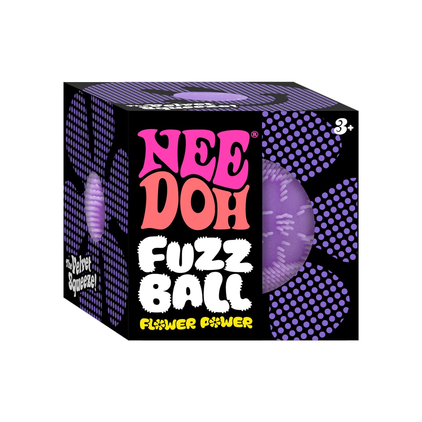 NeeDoh Schylling - Fuzz Ball Flower Power