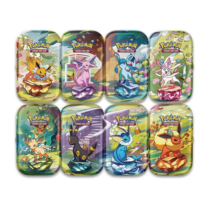Pokémon TCG: Scarlet & Violet-Prismatic Evolutions Mini Tin Display (8 Tins)