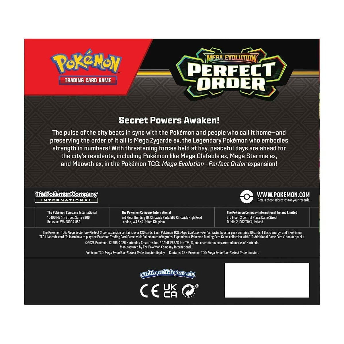 Pokémon TCG: Mega Evolution - Perfect Order Booster Display Box(ME03)
