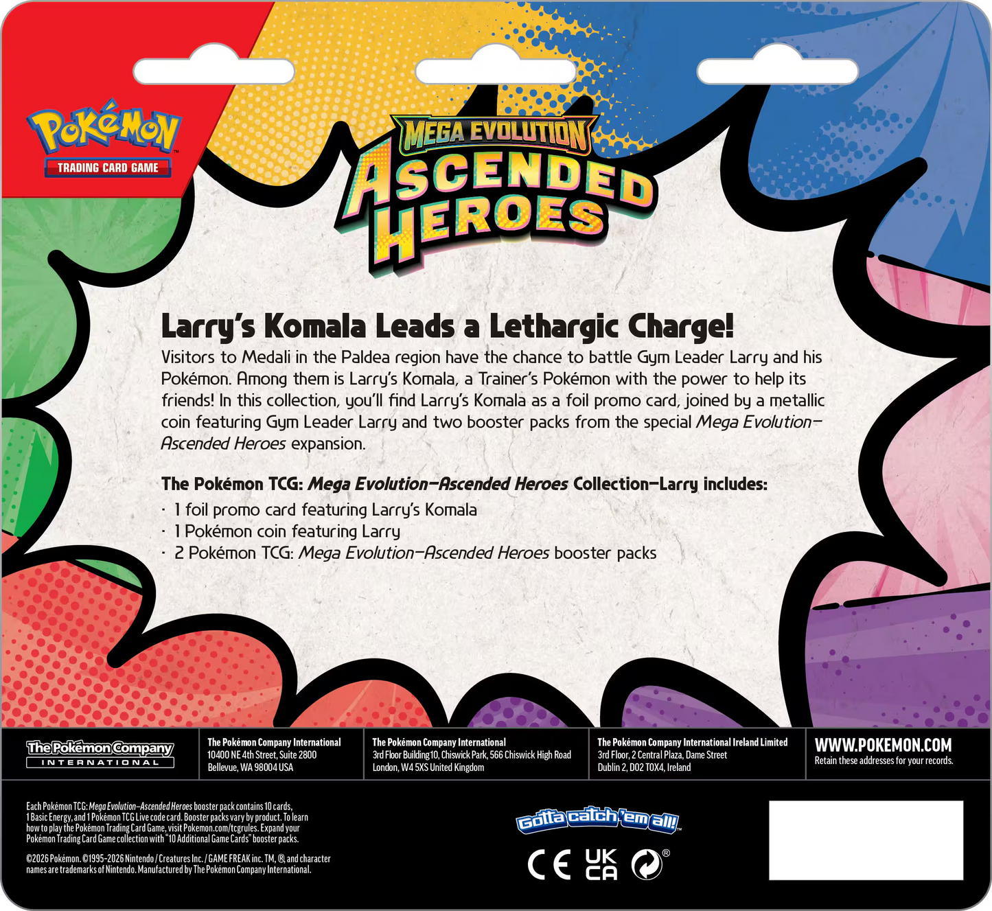 Pokémon TCG: Mega Evolution - Ascended Heroes Collection Larry