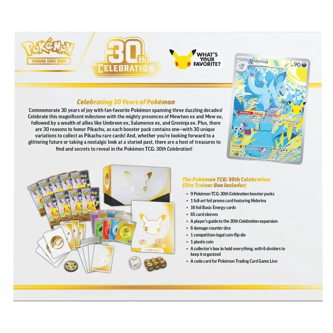 Pokémon TCG: 30th Celebration Elite Trainer Box