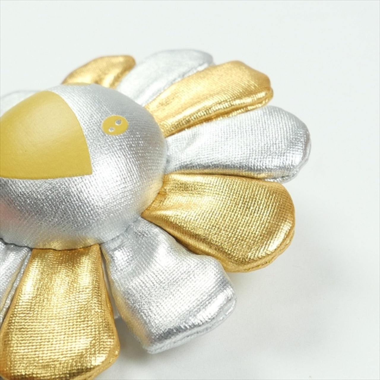 Takashi Murakami - Flower Plush Key Chain (Gold & Silver)