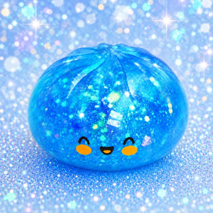 Crazy Fun - Mystery Squishy Blue Holographic Dumpling Blind Box