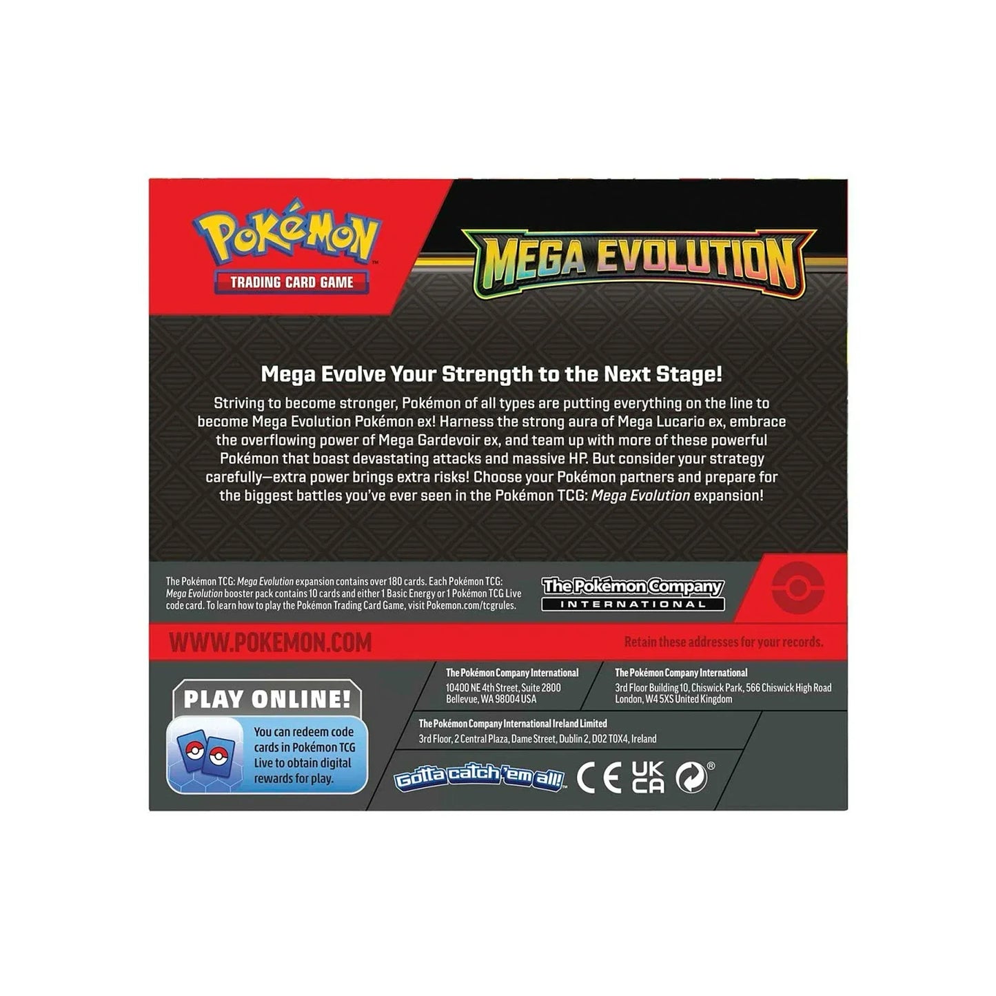 POKEMON TCG - Mega Evolution Enhanced Booster Case | 6 Display Booster Boxes