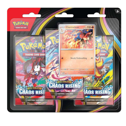 Pokémon TCG: Mega Evolution - Chaos Rising Three-Booster Blister