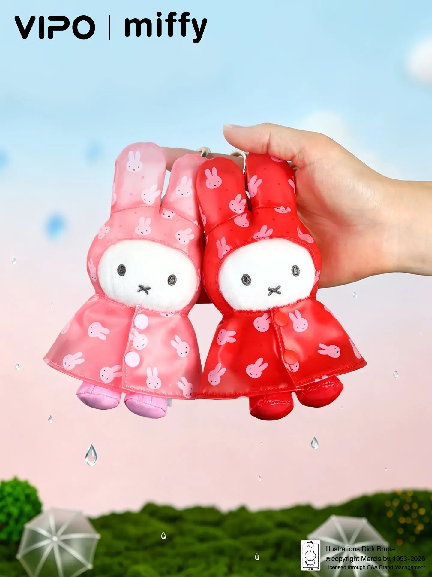 VIPO x Miffy Raincoat Keychain Blind Box