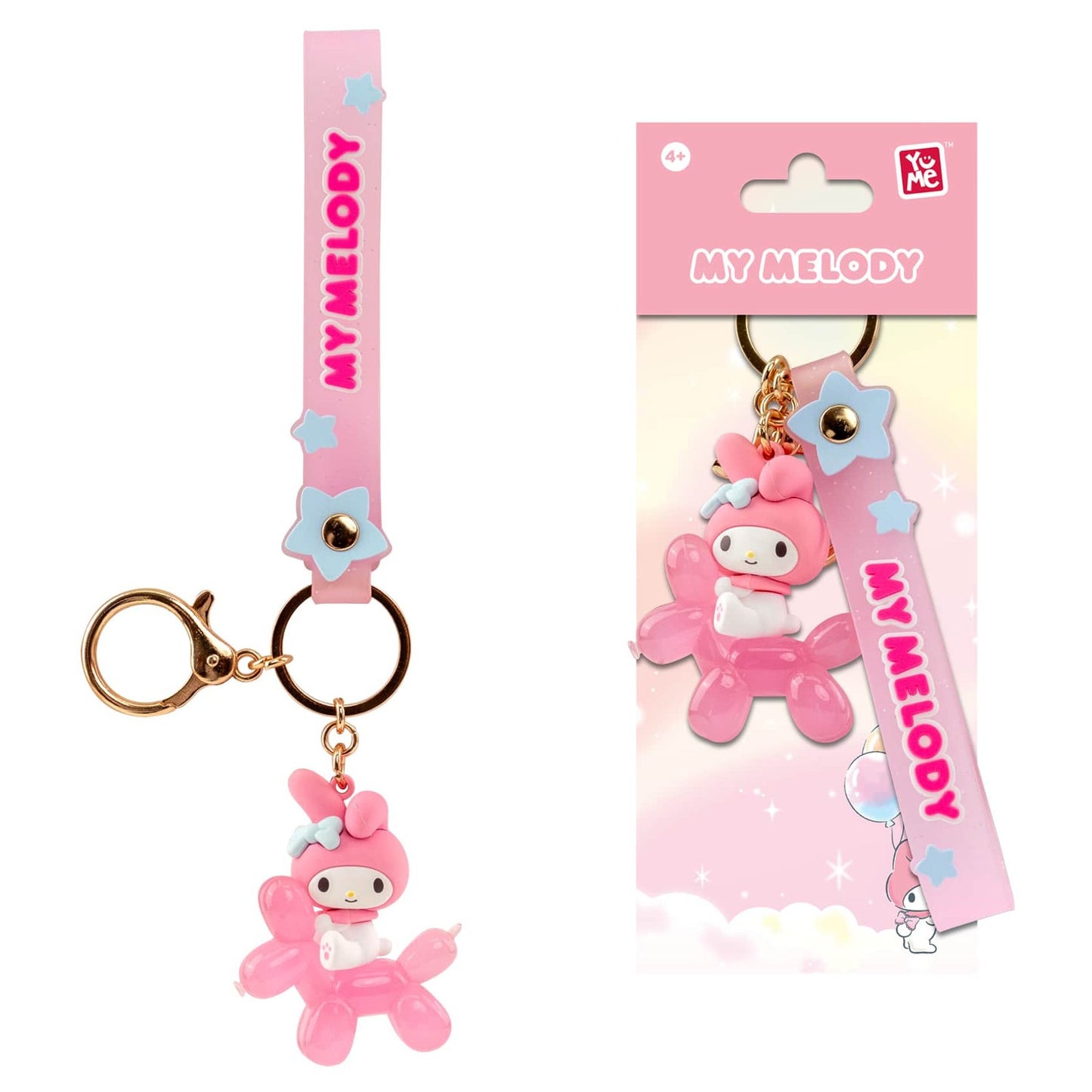 YuMe Toys - Hello Kitty And Friends Balloon Series Keychain & Strap(My Melody)