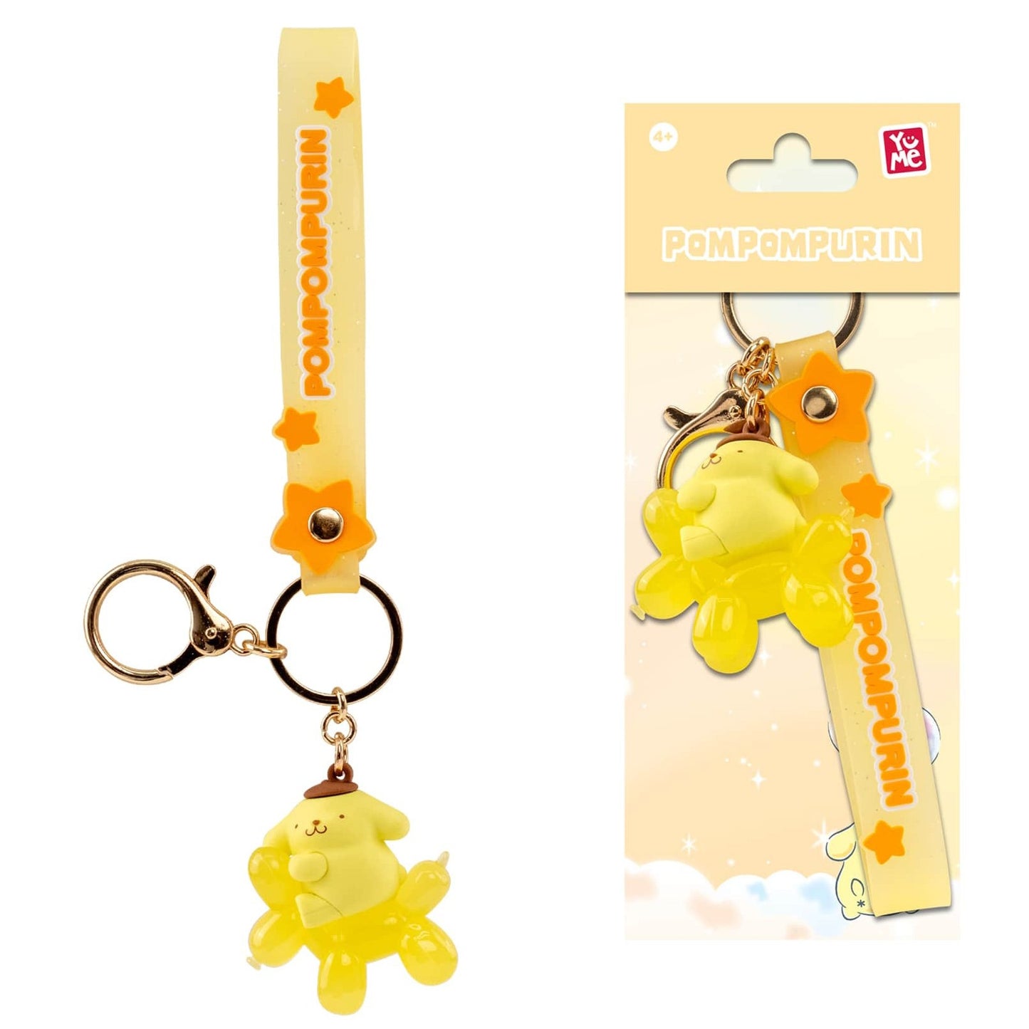 YuMe Toys - Hello Kitty And Friends Balloon Series Keychain & Strap(Pompompurin)
